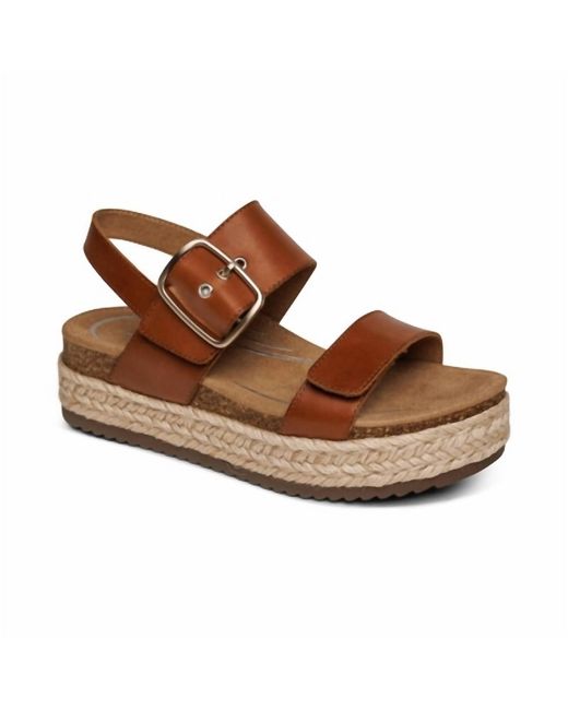Aetrex Brown Vania Sandal