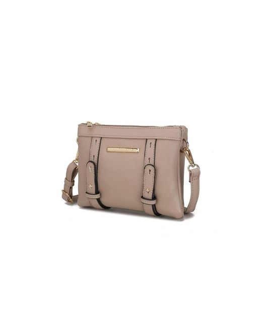 Fashnzfab Pink Mkf Elsie Multi Compartment Crossbody Bag By Mia K