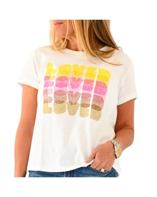 Kerri Rosenthal Pink Suke Tee Loved On Repeat