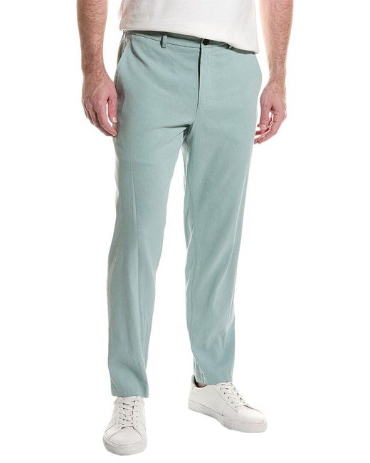 Theory Blue Curtis Linen-blend Pant for men