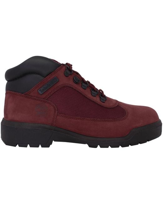 Timberland Field Boot Burgundy/black Tb0a1a2u in Red for Men | Lyst