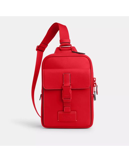 COACH Track Pack in Red Lyst