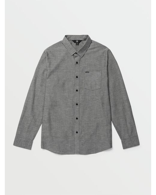 Volcom Gray Orion Long Sleeve Shirt - Grey for men