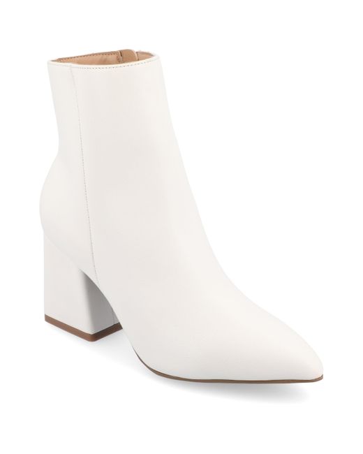 Journee Collection White Collection Tru Comfort Foam Sorren Booties
