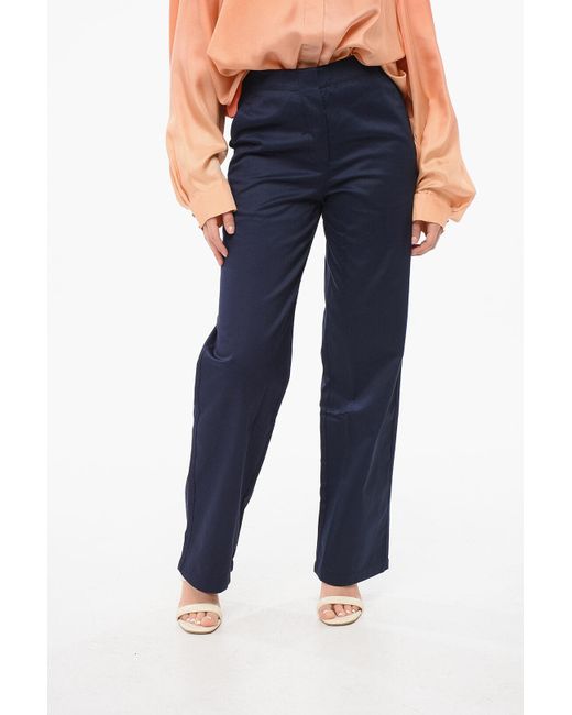 Armani Blue Emporio Twill Cotton Chinos Pants