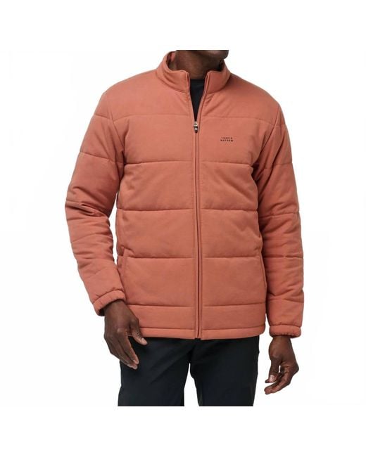 Travis Mathew Red Climate Drop Jacket for men