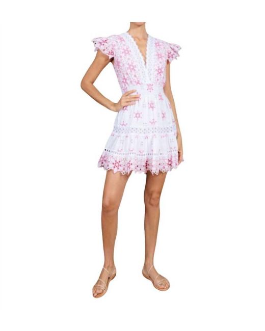 Temptation Positano Pink Gaiola Mini Dress
