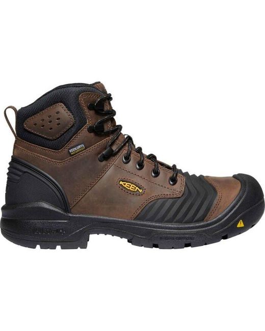 Keen Brown Utility Portland 6" Work Boot Eh Carbon-Fiber Safety Toe Gbnc1105 for men