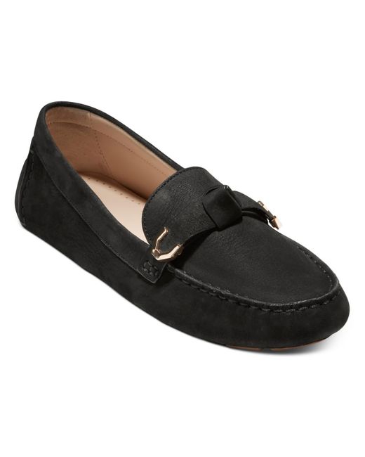 Cole Haan Black Slip On Leather Loafers