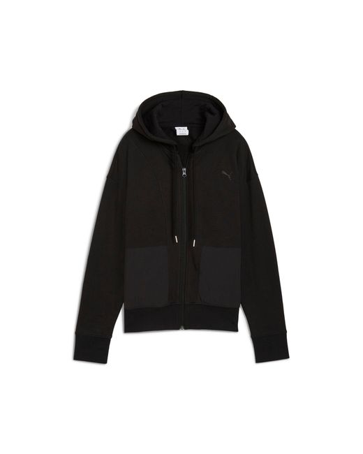 PUMA Black Her Relaxed Zip-Up Hoodie