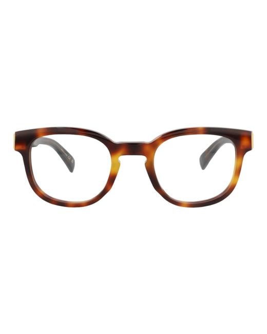 Dunhill Brown Round-Frame Acetate Optical Frames for men