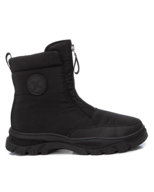 Xti Black Quilted Finish Booties
