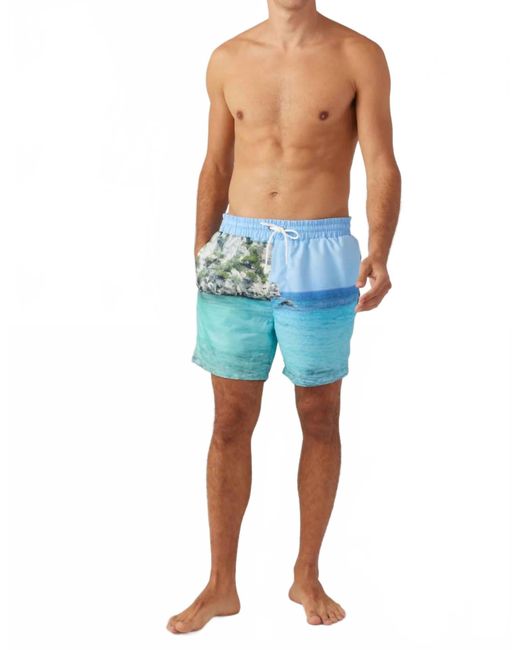 Sol Angeles Blue Amalfi Swim Short for men