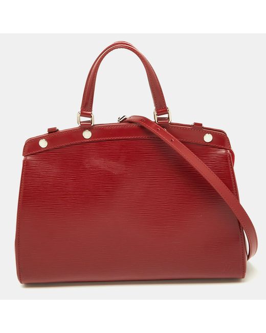 Louis Vuitton Red Rubis Epi Leather Brea Mm Bag