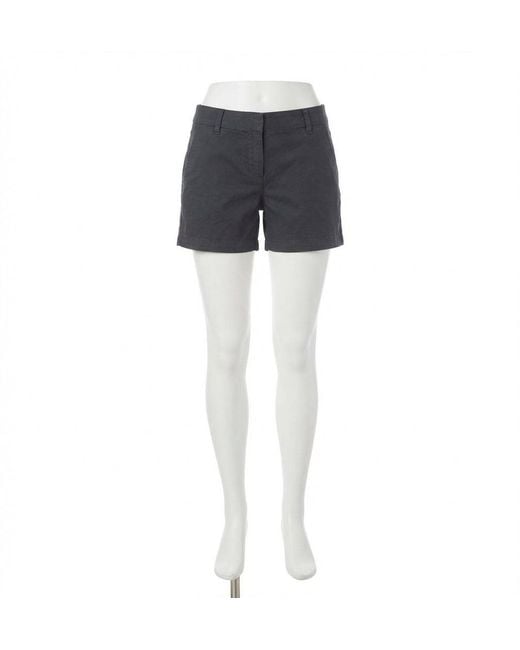 Spanx Blue 4" Twill Pull-On Short