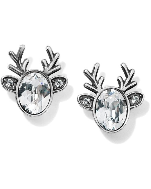 Brighton Metallic Reindeer Glitz Mini Post Earrings