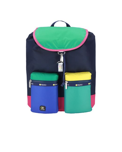 LeSportsac Green Aec Cordon Backpack