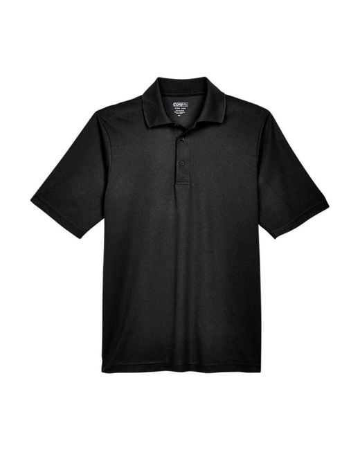 CORE365 Black Origin Performance Piqu Polo for men