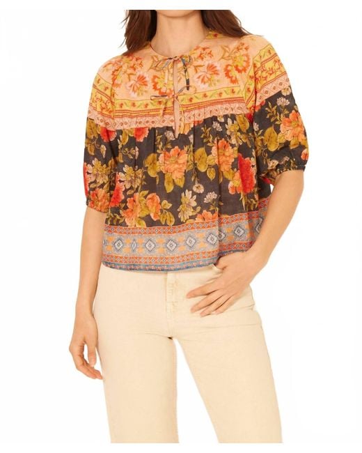 Bila77 Orange Willow Top