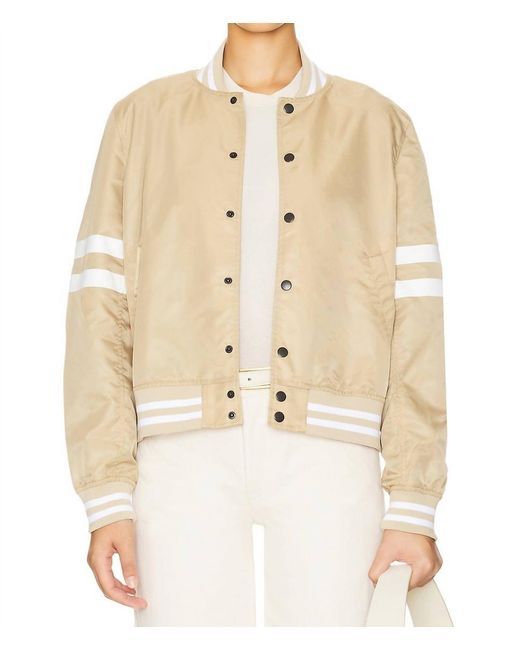 Être Cécile Natural Varsity Flight Jacket