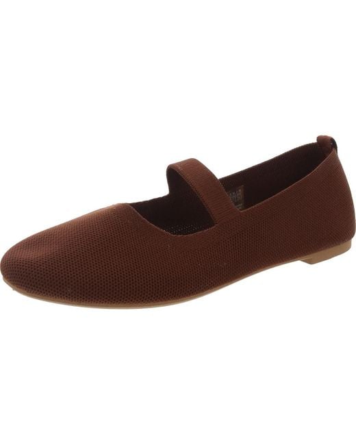 Danskin Brown Shine Knit Flat Ballet Flats