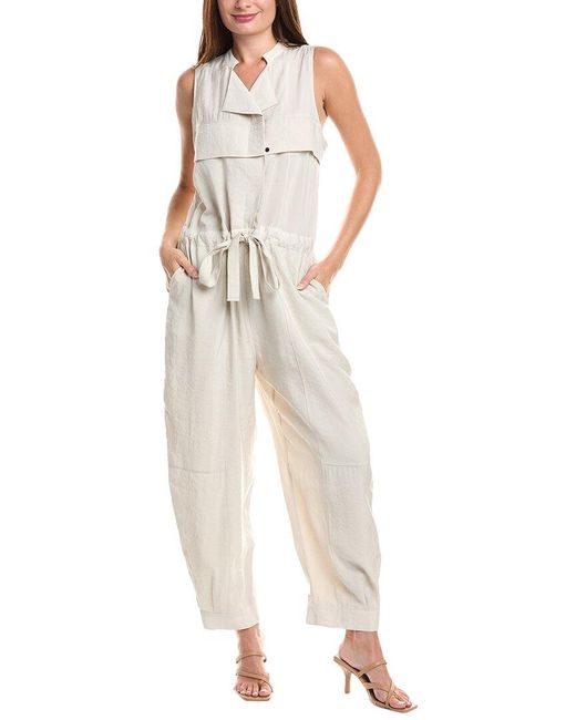 Reiss White Skylar Utility Jumpsuit