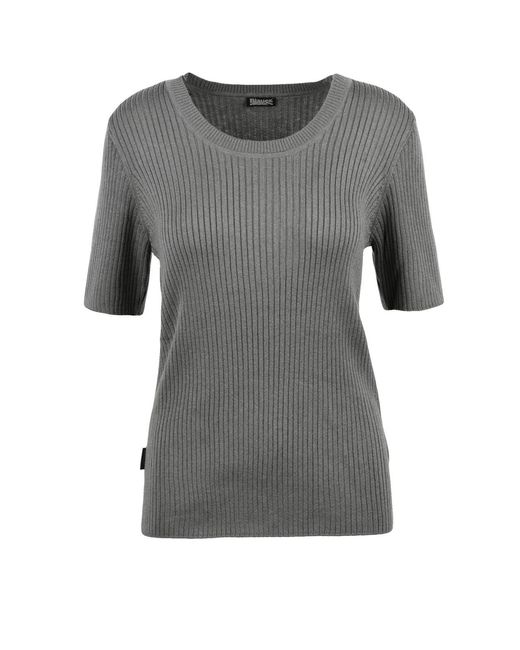 Blauer Gray Ribbed Under-Jacket Knit