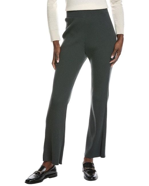 Akris Gray Rib Wool-Blend Pant