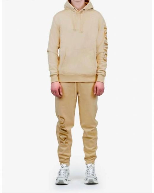 King Apparel Natural Manor Tracksuit Pants for men