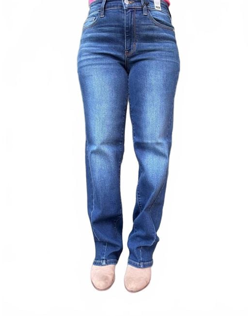 Judy Blue Blue Colette Mid-Rise Straight Leg Denim Jeans