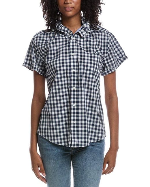 J.McLaughlin Blue Quarantini Blouse