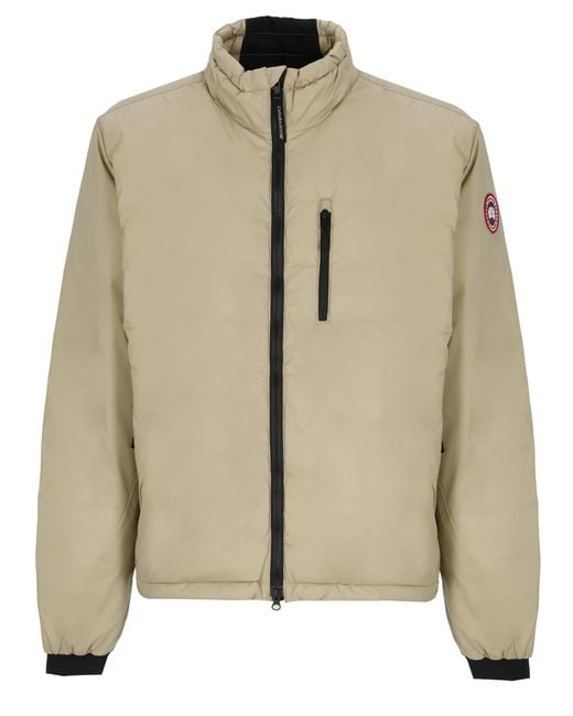 Canada Goose Natural Short Padded Jacket With Adjustable Drawstring And Multiple Pockets for men