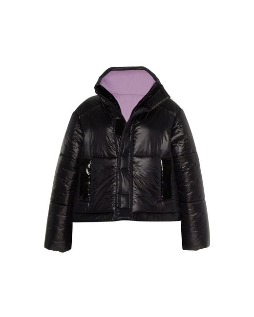 CAALO Black Sustainable Reversible Cropped Coat
