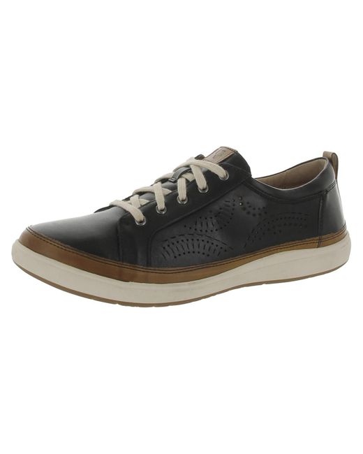 Cobb Hill Black Leather Casual And Fashion Sneakers