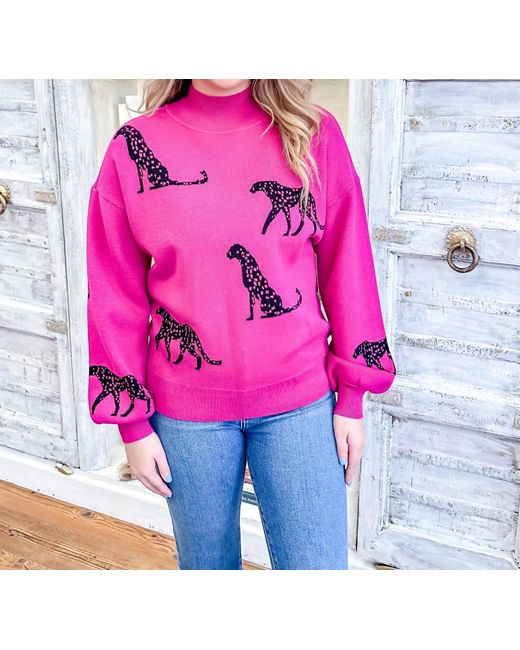 Melissa Nepton Pink Leo Sweater