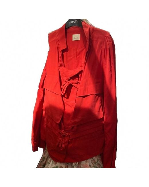 Isabel Marant Red Nancy Jacket