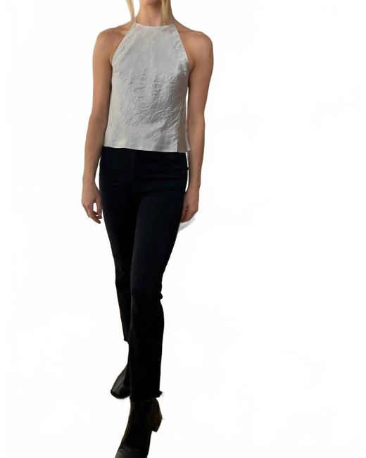 Third Form Black Crush Bias Halter Top