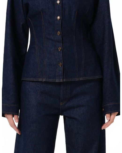 Agolde Blue Devon Denim Shirt