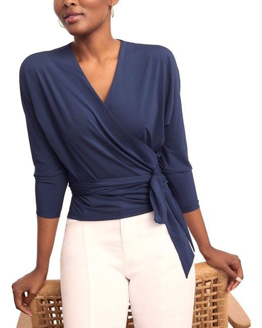 J.McLaughlin Blue Kerrin Top