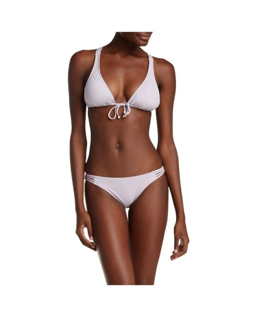 LSPACE Brown Solid Sly Bikini Bottom