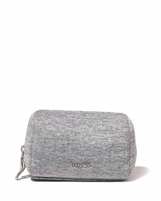Baggallini Gray On The Go Cosmetic Case