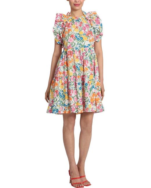Maggy London White Floral Dress