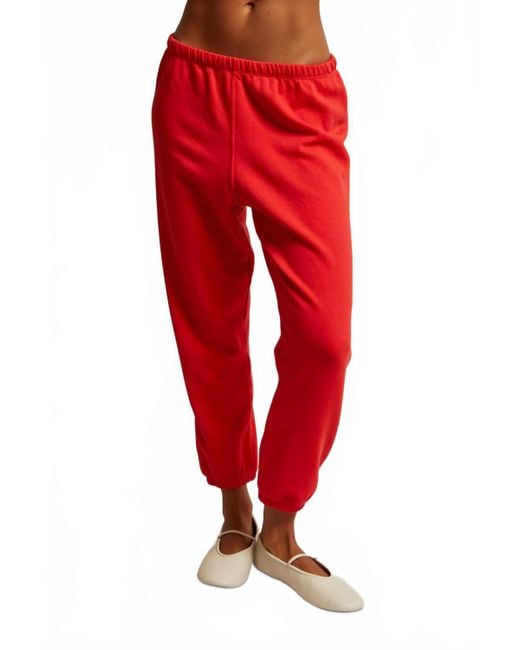 PERFECTWHITETEE Red Johnnyfrench Terry Easy Sweatpant