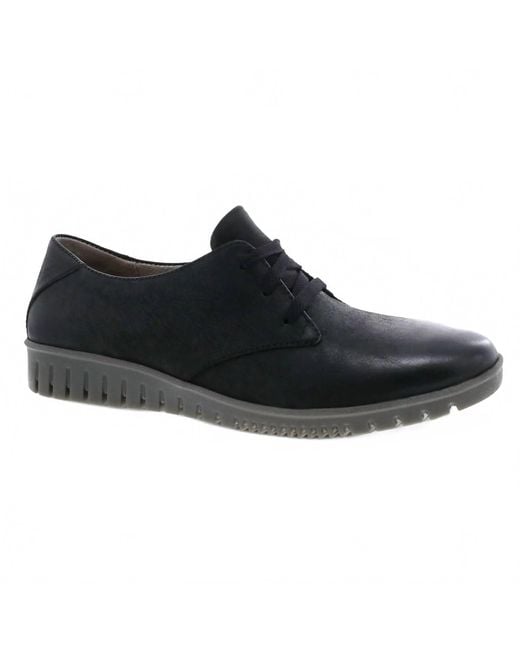 Dansko Black Libbie Leather Sneaker