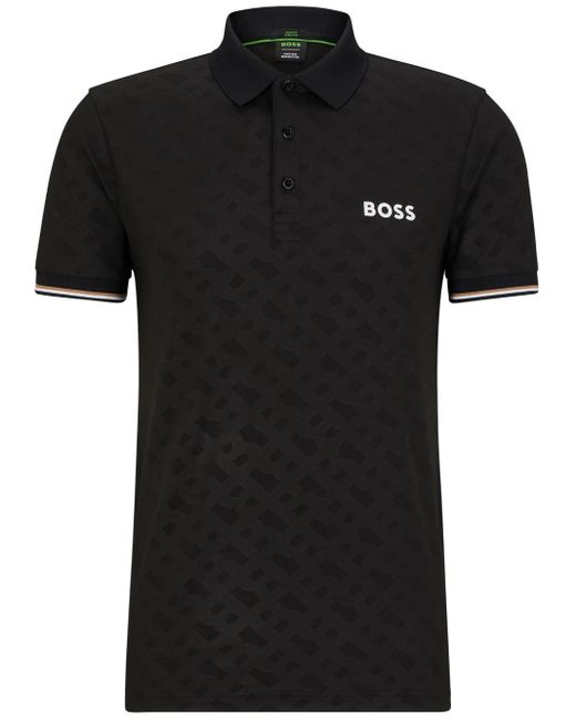 Boss Black X Matteo Berrettini Monogram Polo Shirt for men