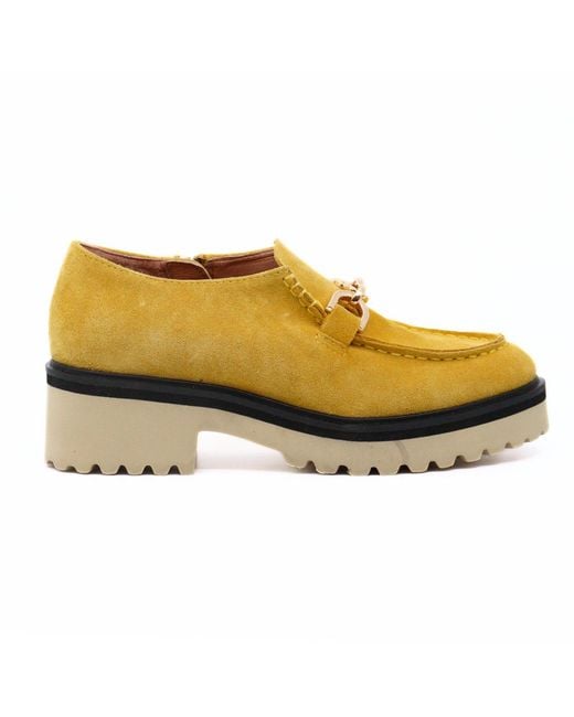 All Black Yellow Link Loafer