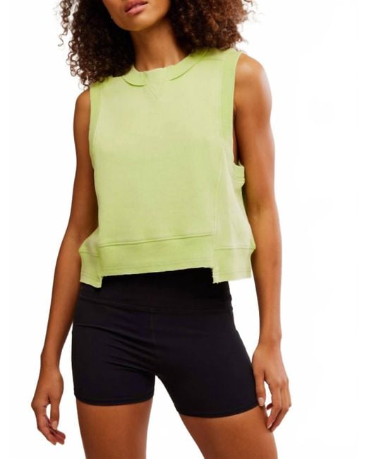 Free People Green Intercept Tank Top