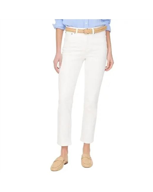J.Crew White Essential Straight Jeans