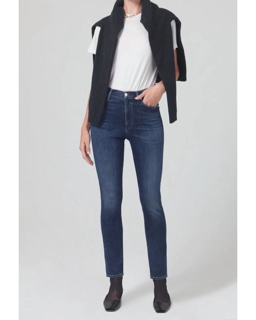 Citizens of Humanity Blue Olivia High Rise Slim Jean