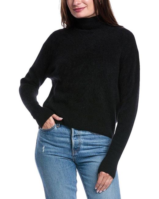AllSaints Black Rebel Roll Neck Cashmere Sweater